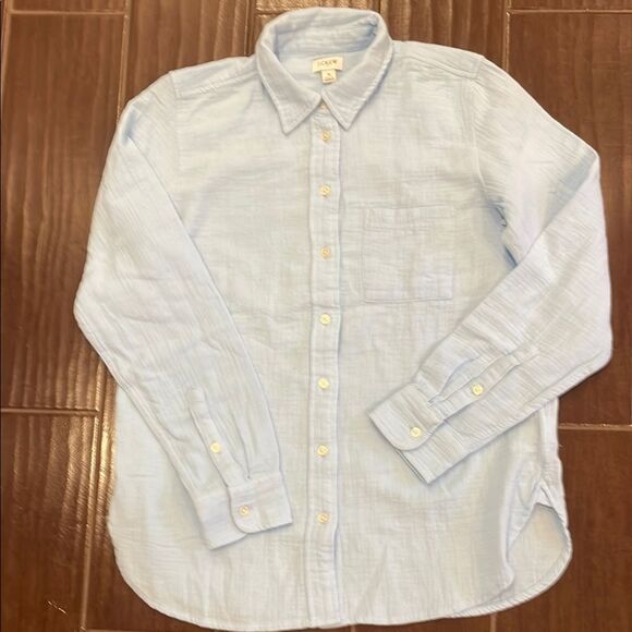 J CREW FACTORY GAUSE BUTTON UP - Picture 1 of 3